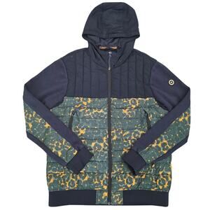 Scotch & Soda Jacket Men’s L Camo Quilted Hooded Puffer Amsterdam Couture Cozy